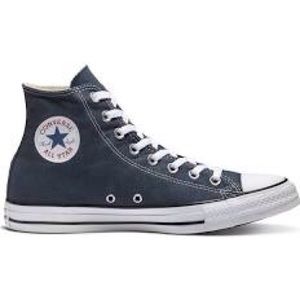 Navy converse high tops